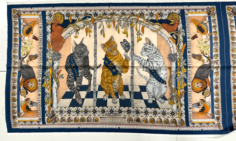 Seidenpanel Katzen