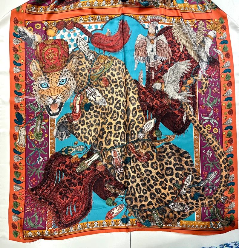 Seidenpanel Leopard