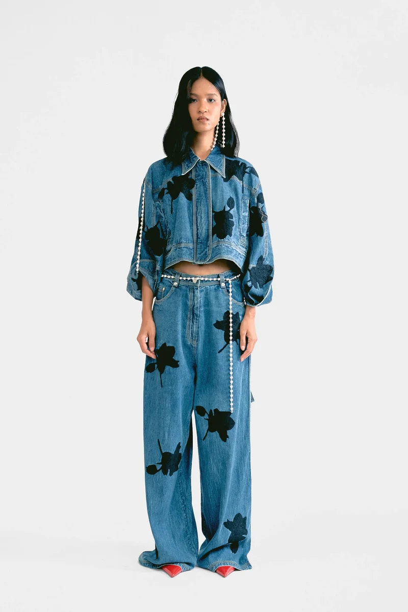 Lovebirds Ontario Trousers in Light Denim