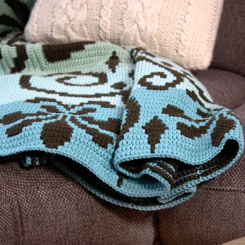 Decke „Fleur Joy“ – Häkelpaket – CrazyCrochetCatlady