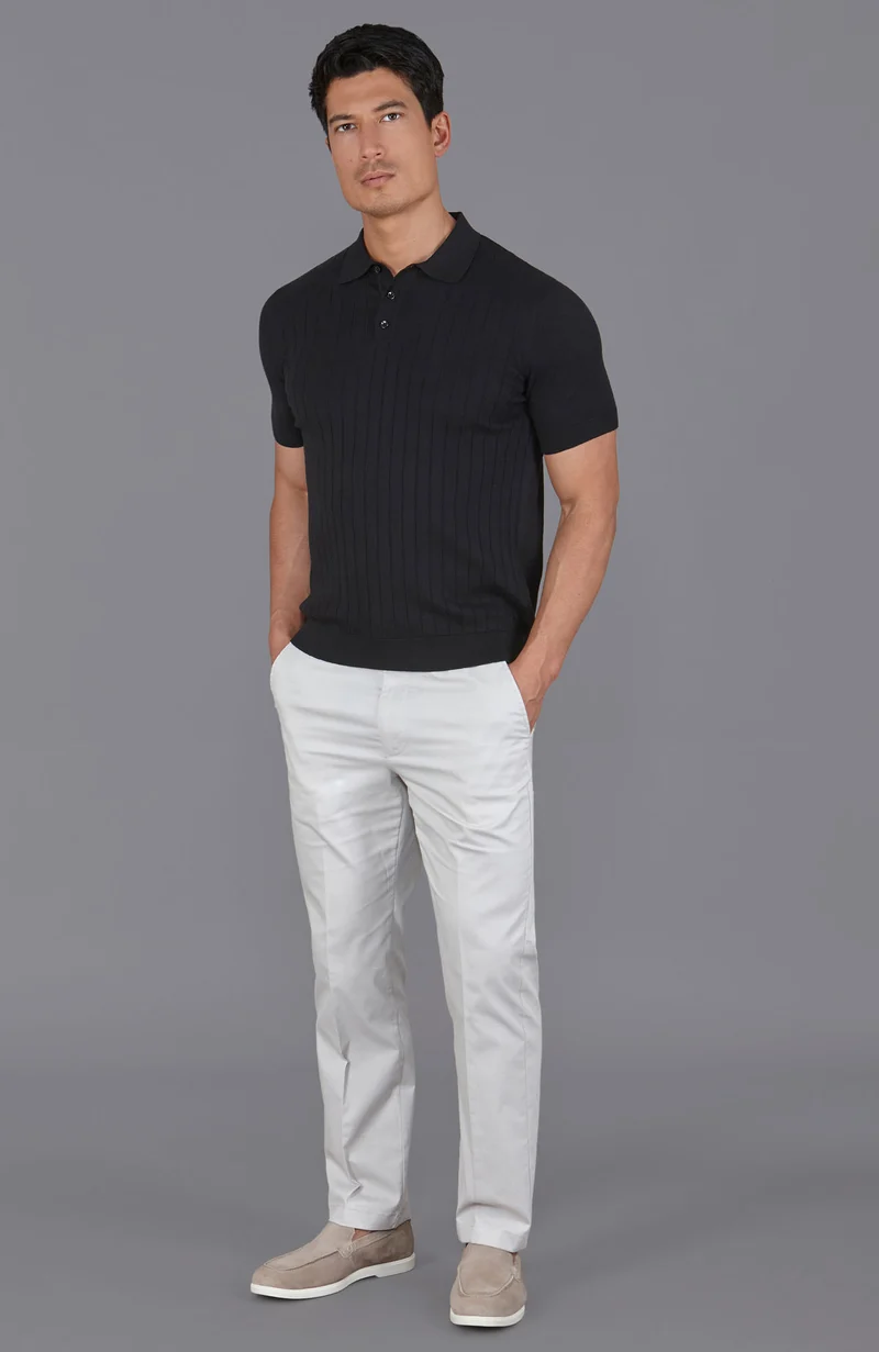 Mens Ultra Fine Cotton Selection Knit Polo Shirt