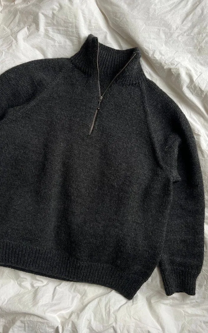 Zipper Sweater Light Man - PEER GYNT - Strickset