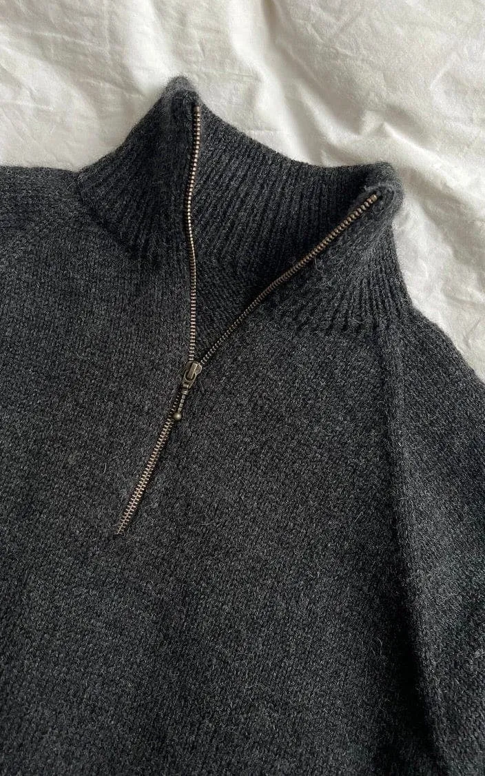 Zipper Sweater Light Man - PEER GYNT - Strickset