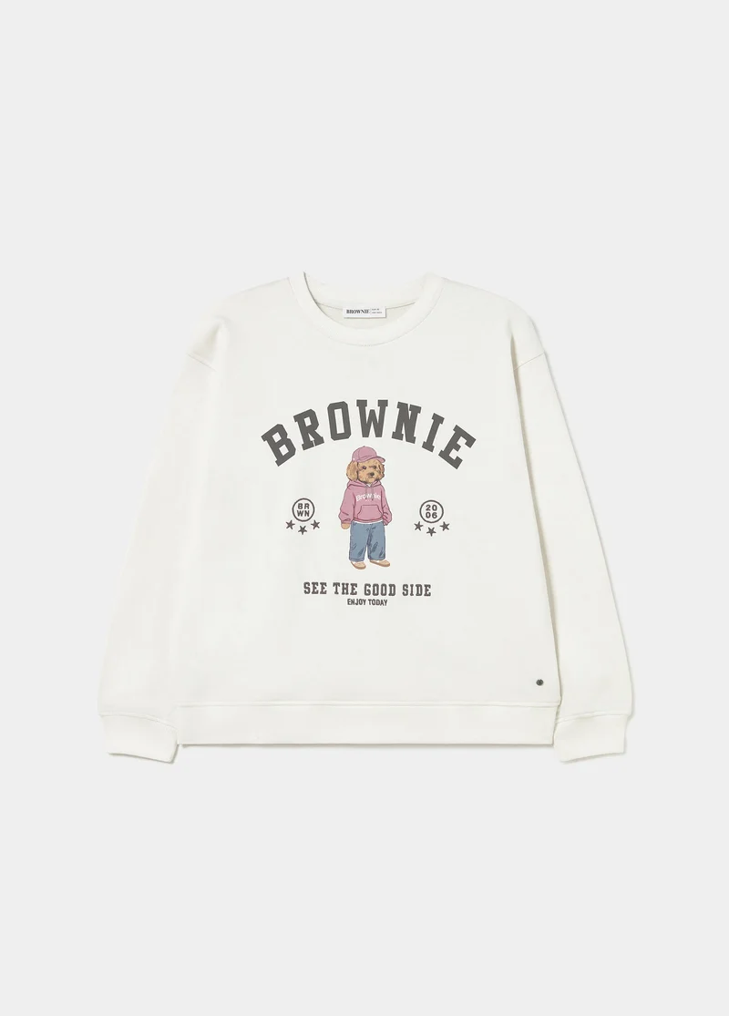 Brownie dog print sweatshirt