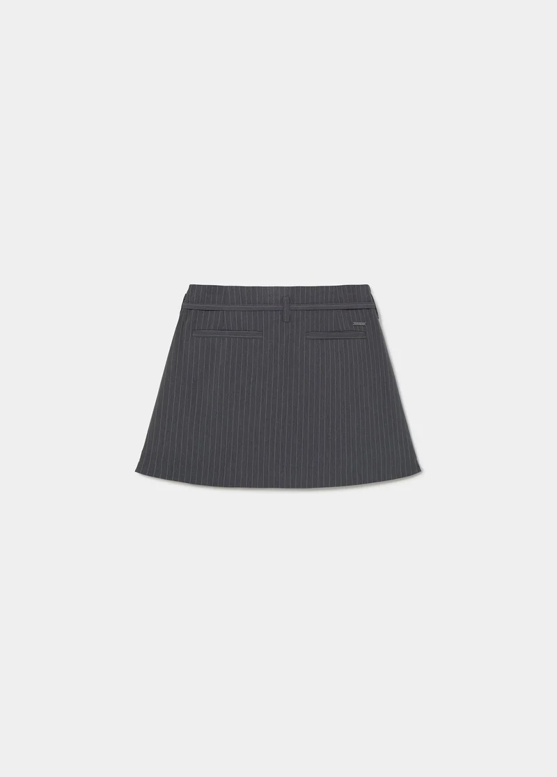 Pinstripe mini skirt