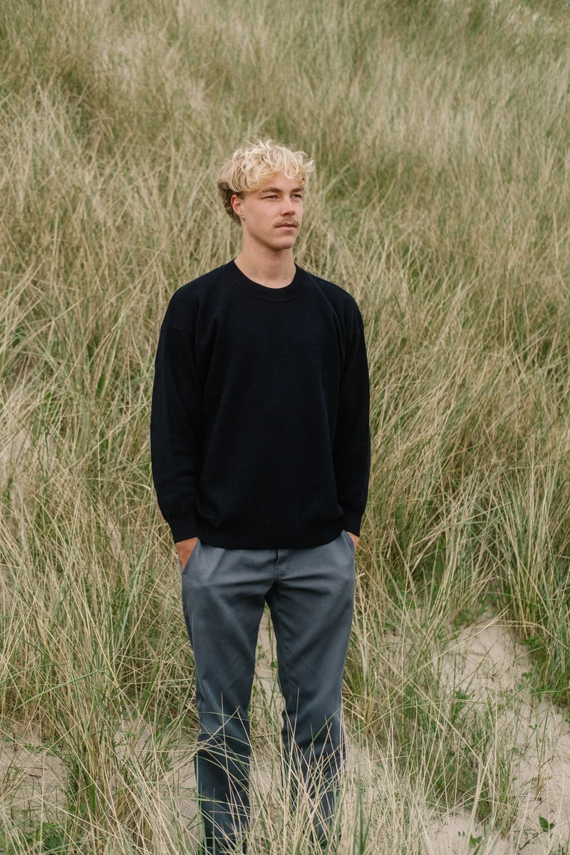 Full Milano Strickpullover Luca Dunkelblau