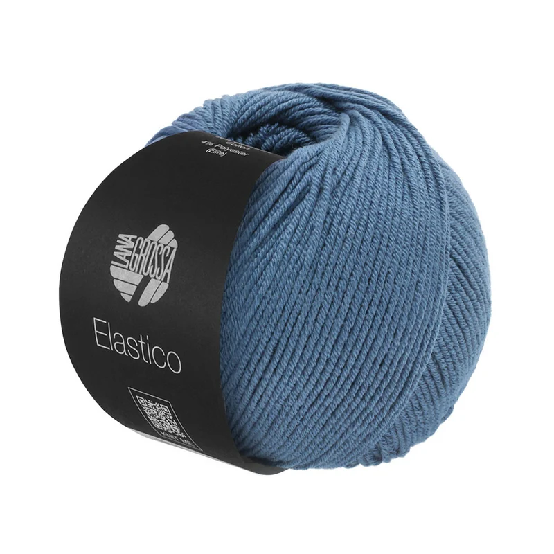Lana Grossa Elastico 142 Grau-Blau