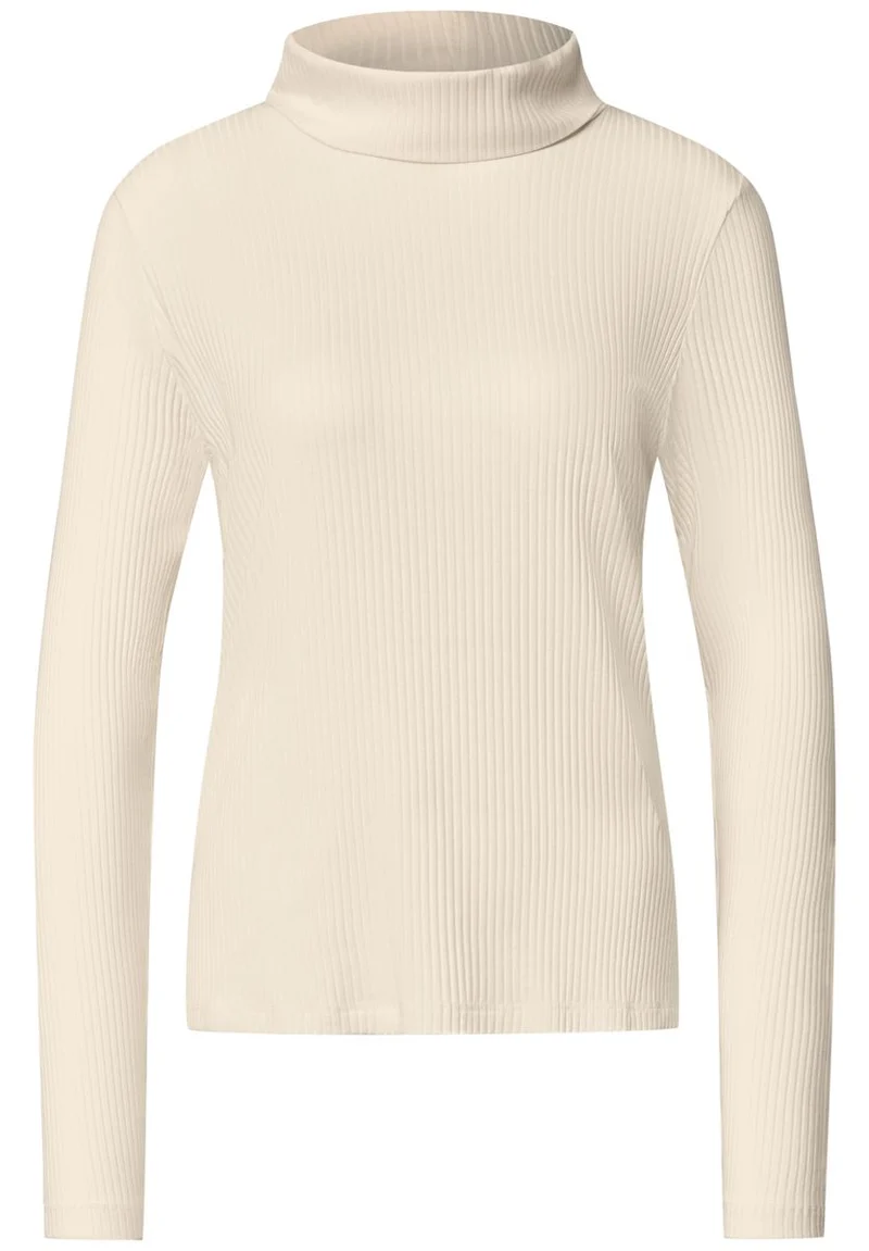 Basic Shirt in Unifarbe mit Rollkragen