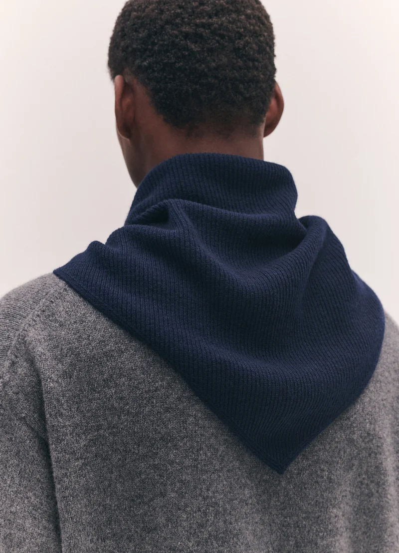 Mens Fionn XL Cashmere Foulard in Navy