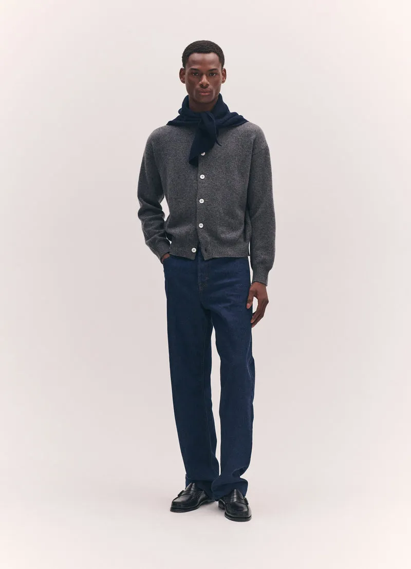 Mens Fionn XL Cashmere Foulard in Navy