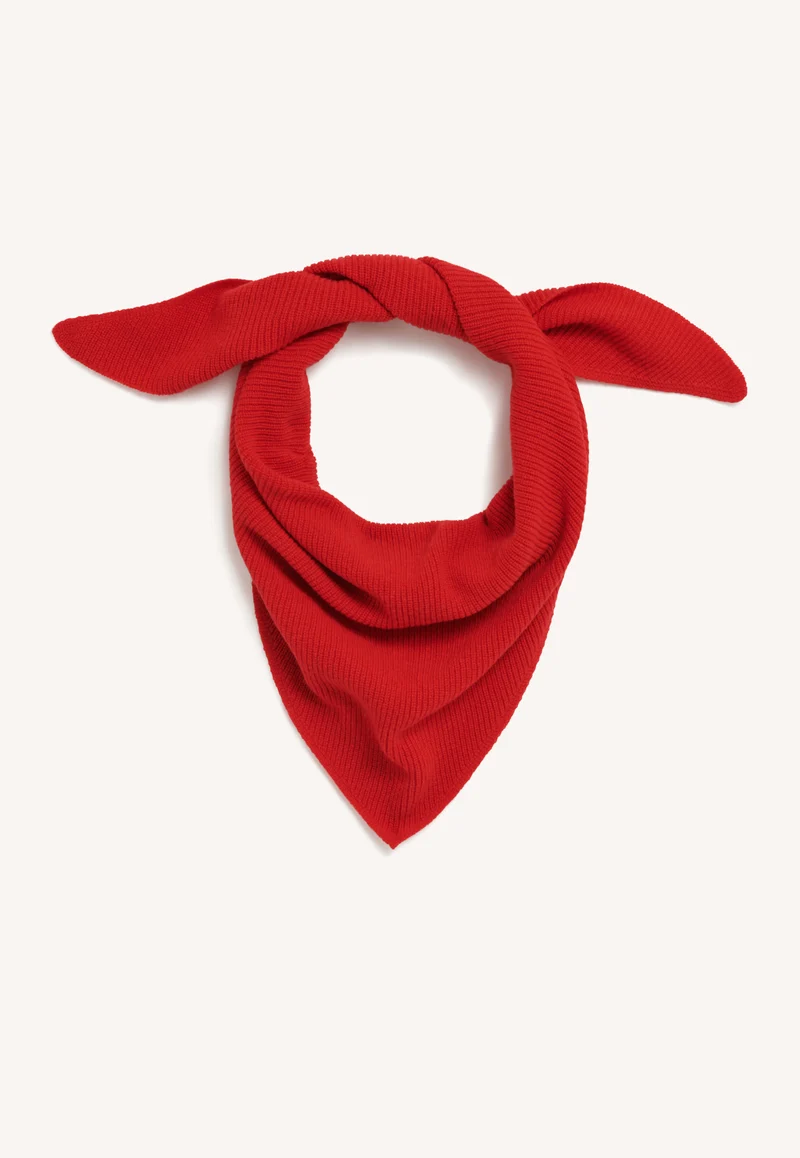 Fionn XL Cashmere Foulard in Poppy Red