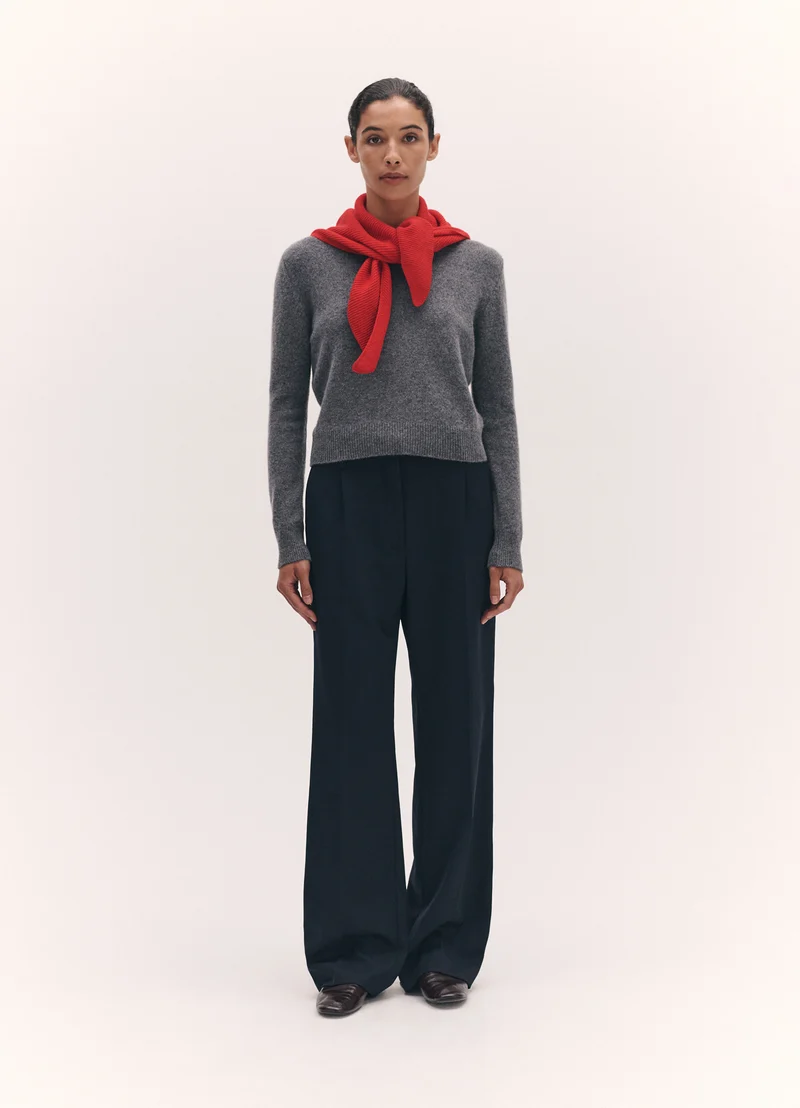 Fionn XL Cashmere Foulard in Poppy Red
