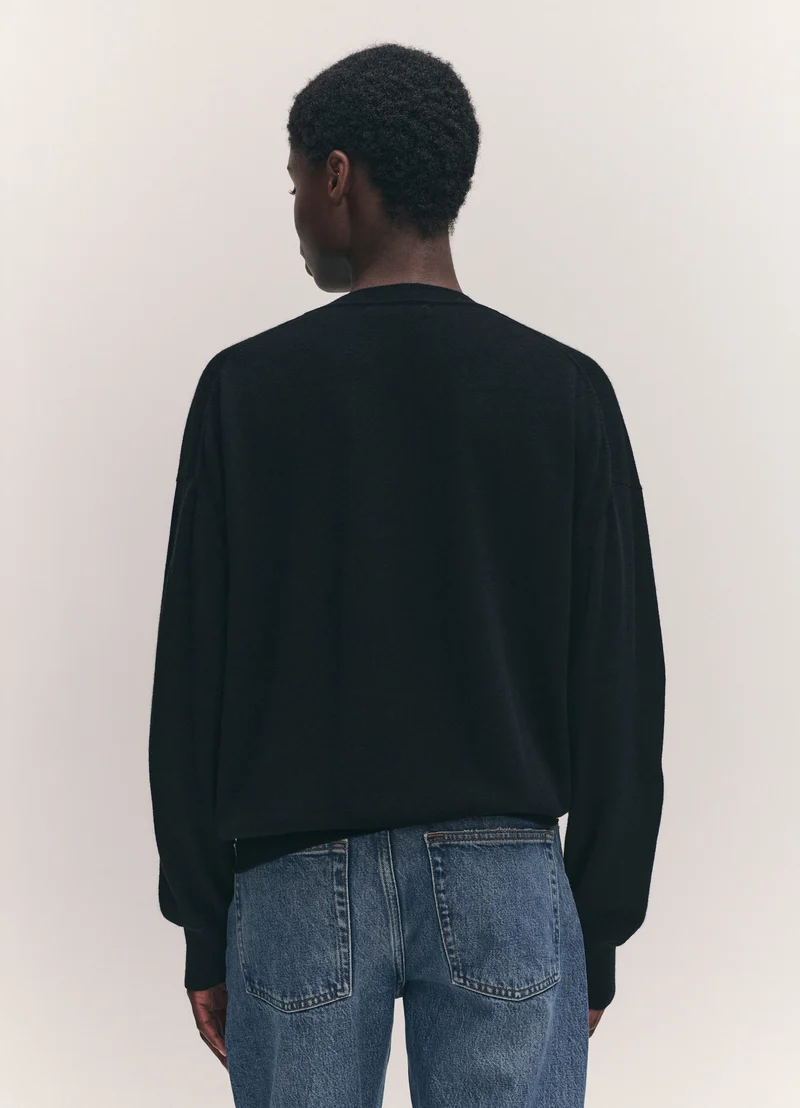 Tahra Cashmere V-Neck in Black
