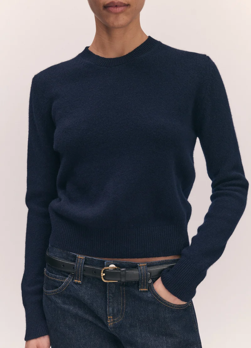 Sligo Slim Crewneck in Navy