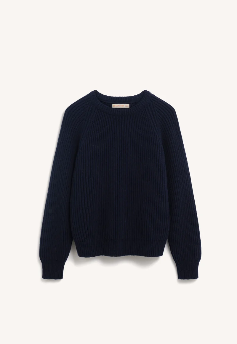 Rowan Rib Crew in Navy