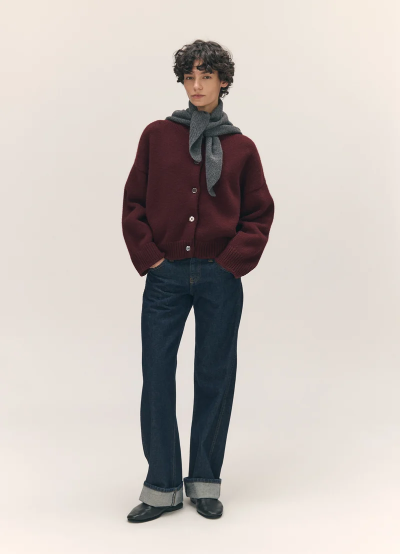 Fionn XL Cashmere Foulard in Derby Grey