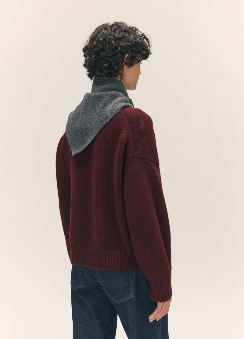 Fionn XL Cashmere Foulard in Derby Grey