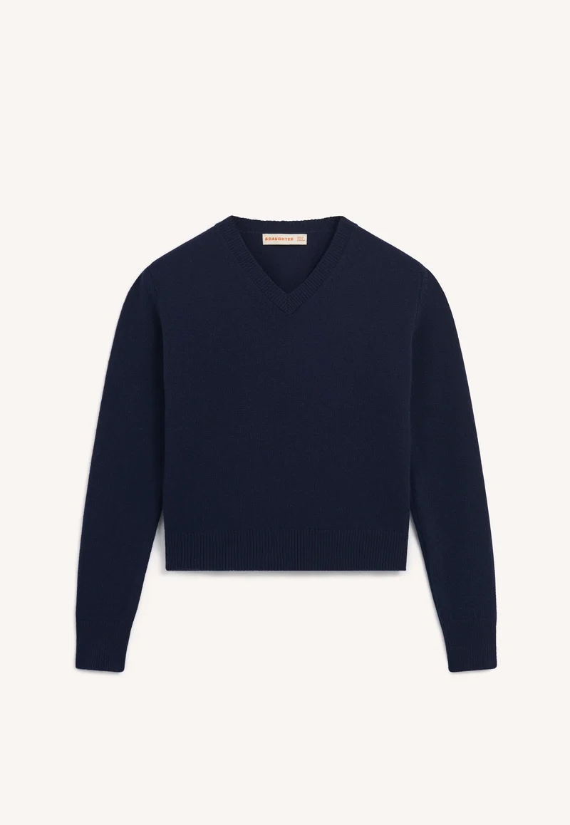 Sligo V-Neck in Navy