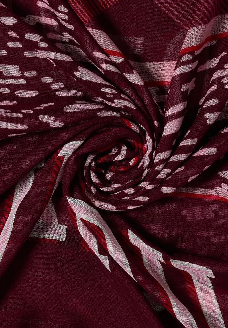 Loop-Schal mit Patchwork-Print