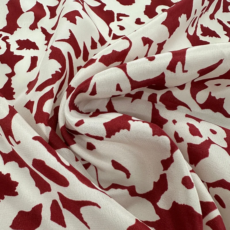 No. 2029 Seidencrepe rot weiß