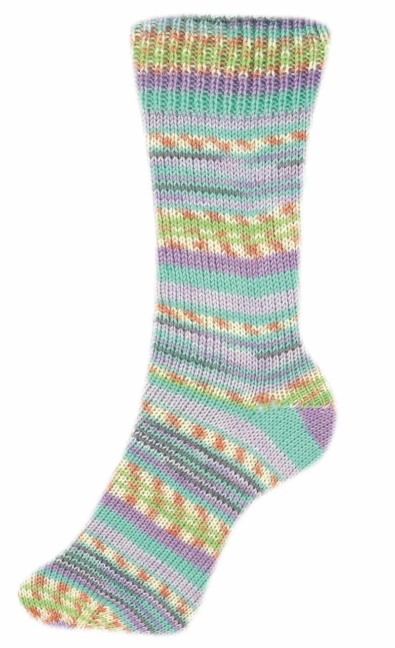 Fortissima bunte 4-fach Sockenwolle | Farbe 2493 - PASTELL