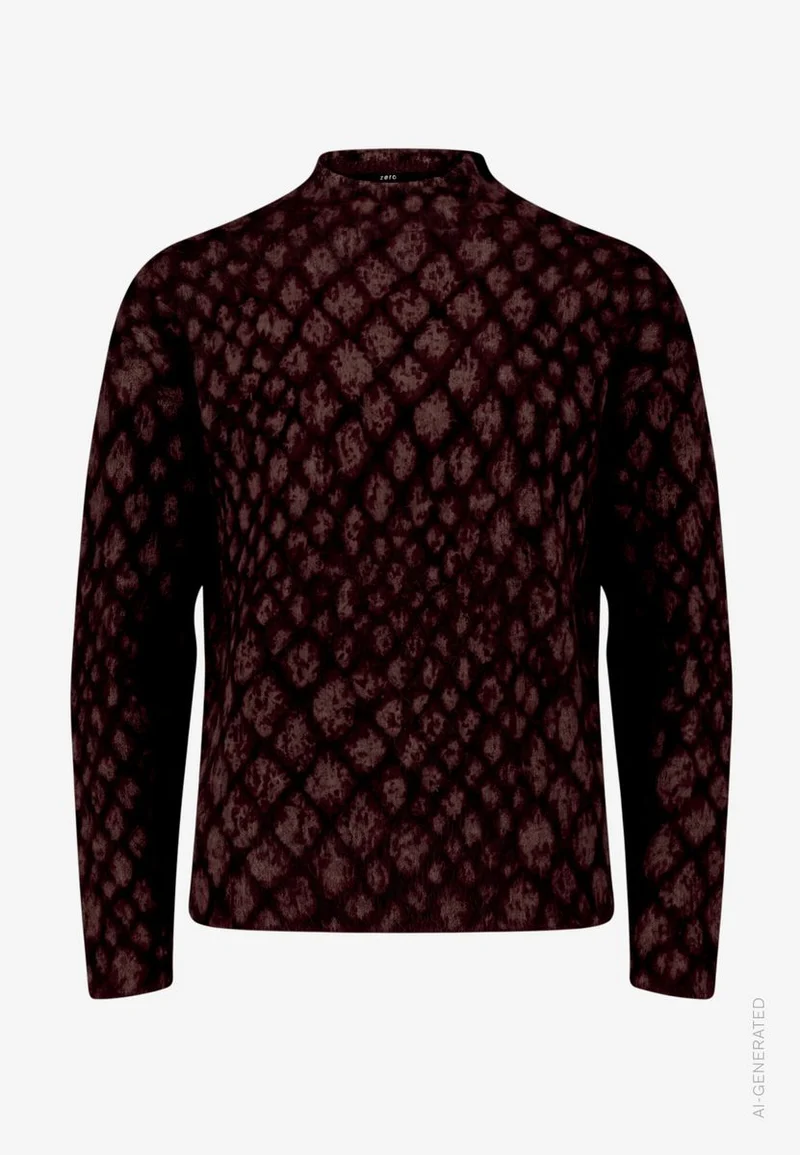 Damen Strickpullover mit Animalprint