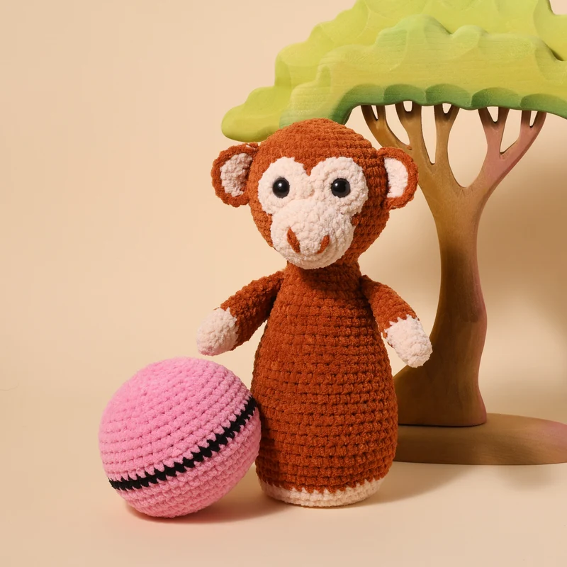 Safari-Kegelspiel – YarnZoo – Scheepjes Little Darling Häkelpaket