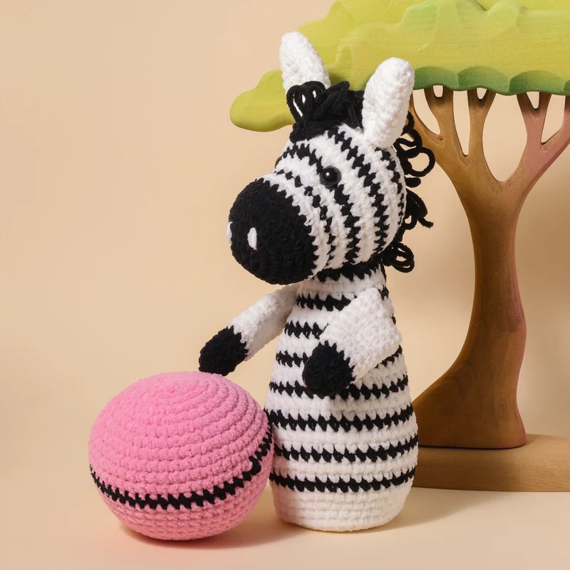 Safari-Kegelspiel – YarnZoo – Scheepjes Little Darling Häkelpaket