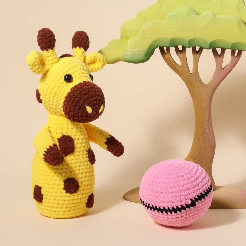 Safari-Kegelspiel – YarnZoo – Scheepjes Little Darling Häkelpaket