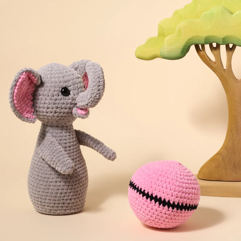 Safari-Kegelspiel – YarnZoo – Scheepjes Little Darling Häkelpaket