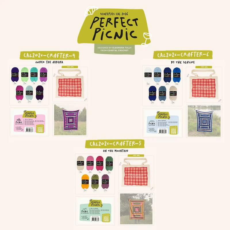 Scheepjes „The Perfect Picnic“ CAL2026-Set Colour Crafter – Aurora