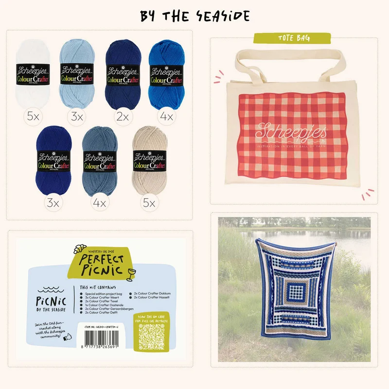 Scheepjes „The Perfect Picnic“ CAL2026-Set Colour Crafter – Seaside