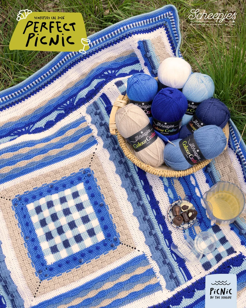 Scheepjes „The Perfect Picnic“ CAL2026-Set Colour Crafter – Seaside