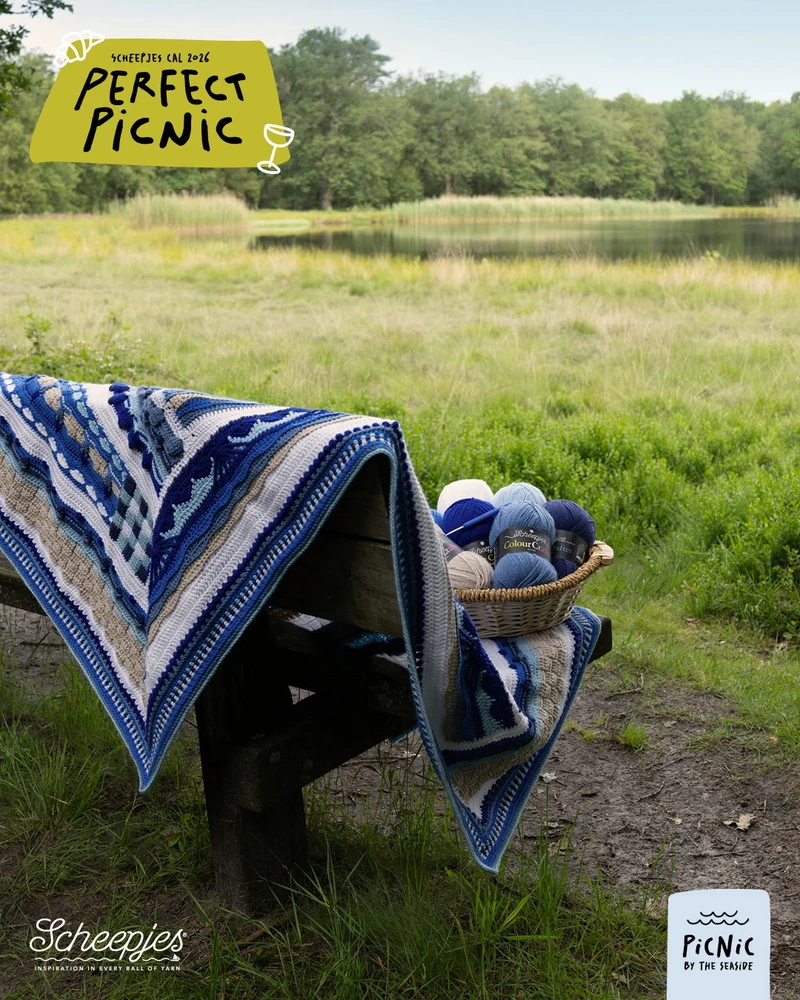 Scheepjes „The Perfect Picnic“ CAL2026-Set Colour Crafter – Seaside
