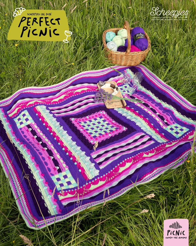 Scheepjes „The Perfect Picnic“ CAL2026-Set Colour Crafter – Aurora