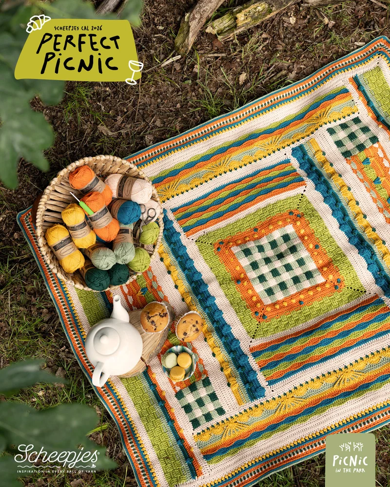 Scheepjes „The Perfect Picnic“ CAL2026-Set „Cotton Create DK“ – „In the Park“