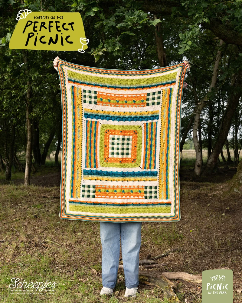 Scheepjes „The Perfect Picnic“ CAL2026-Set „Cotton Create DK“ – „In the Park“