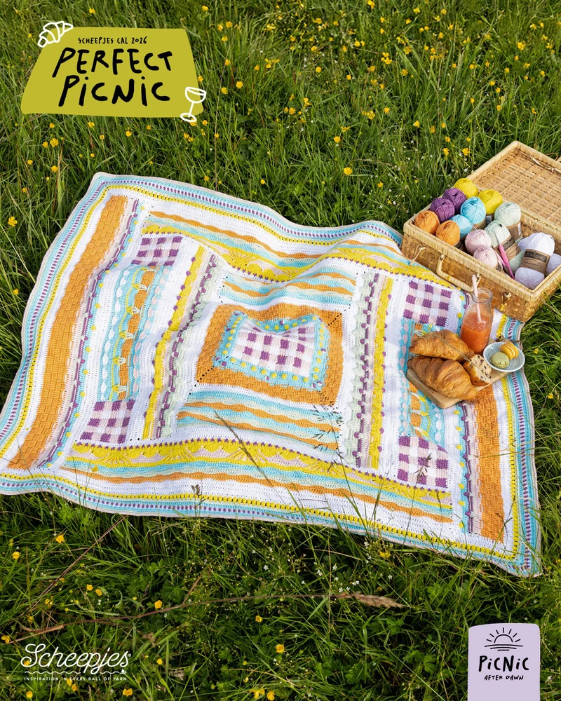 Scheepjes „The Perfect Picnic“ CAL2026-Set Cotton Create DK – After Dawn