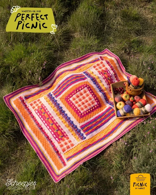 Scheepjes „The Perfect Picnic“ CAL2026-Set Cotton Create DK – Sunset