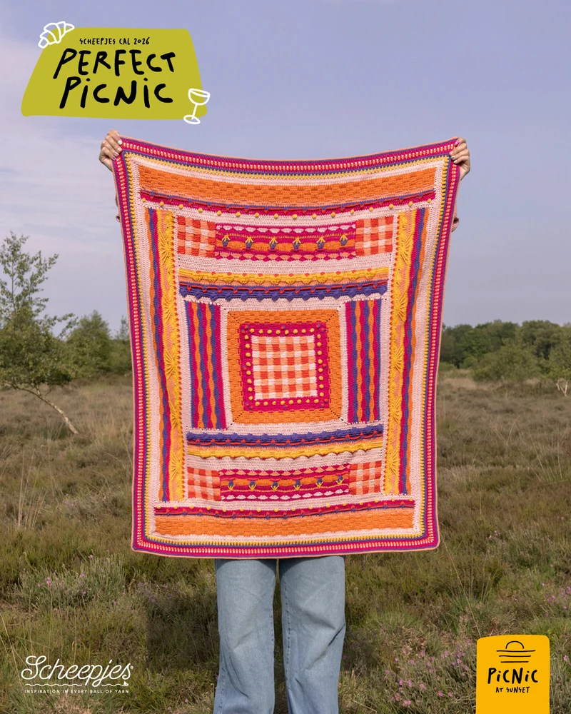 Scheepjes „The Perfect Picnic“ CAL2026-Set Cotton Create DK – Sunset