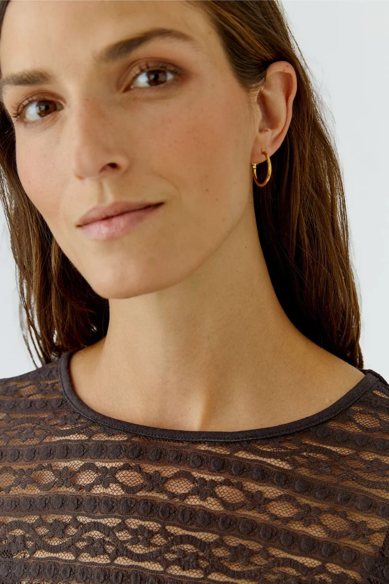 Langarmshirt Spitze