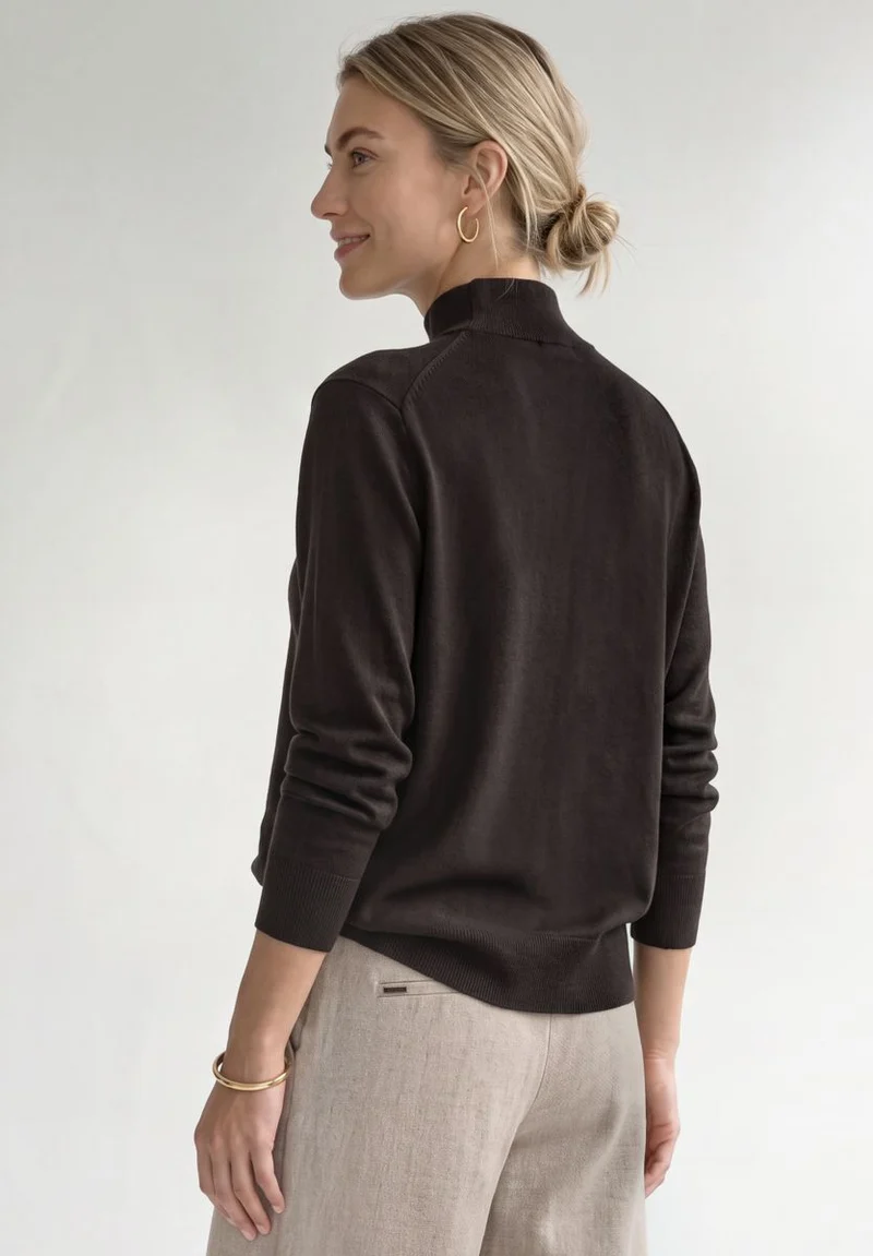 Basic Pullover mit Turtle Neck