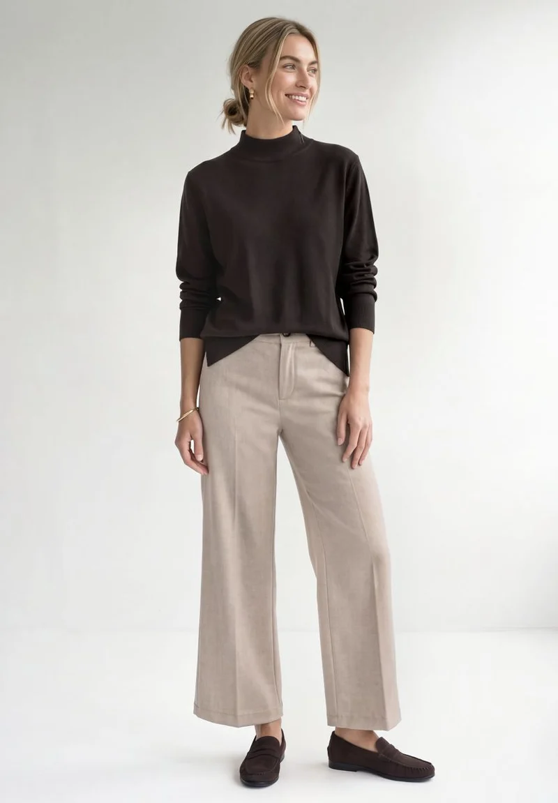 Basic Pullover mit Turtle Neck