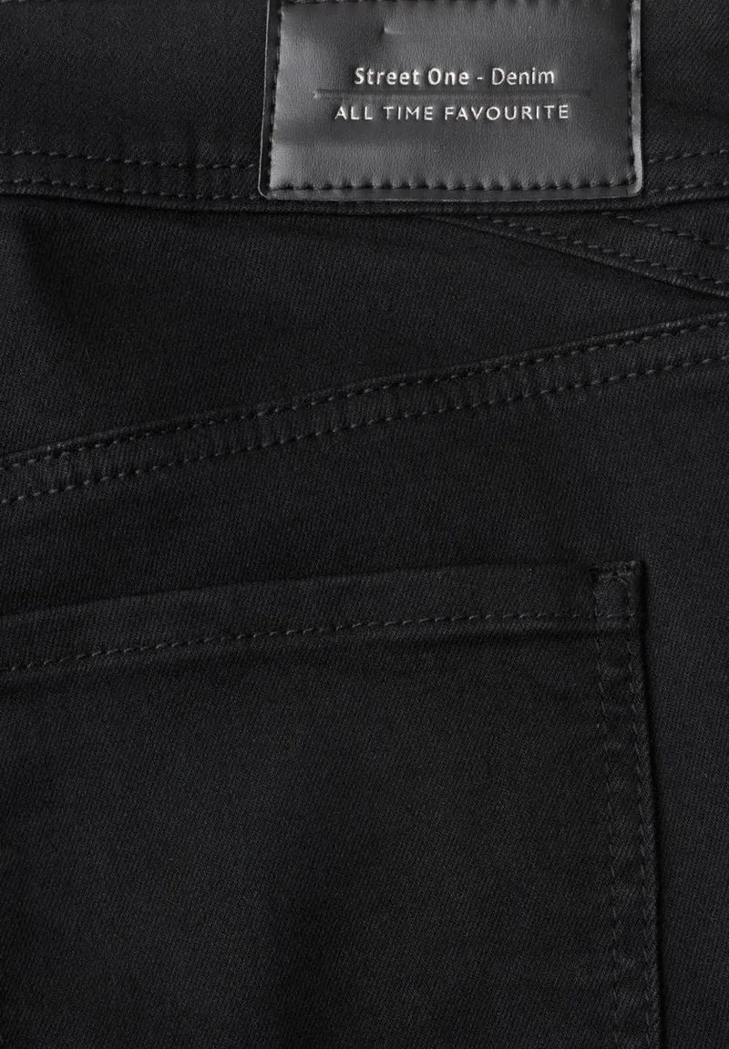 Mid Waist Slim Leg Jeans im Casual Fit