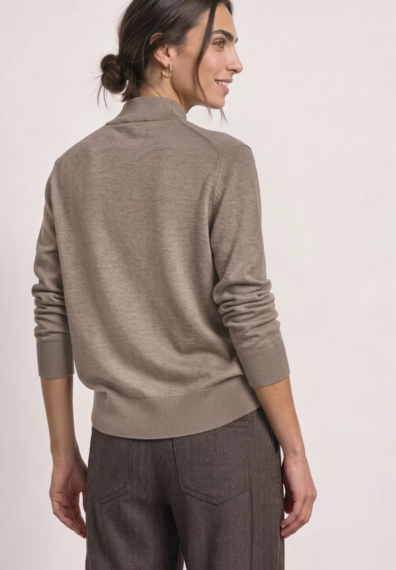 Basic Pullover mit Turtle Neck