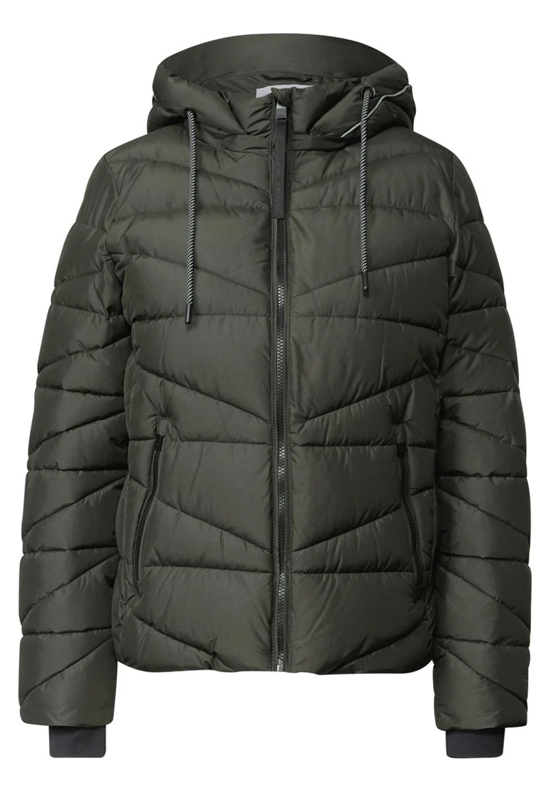 Steppjacke mit Kapuze und Zipper