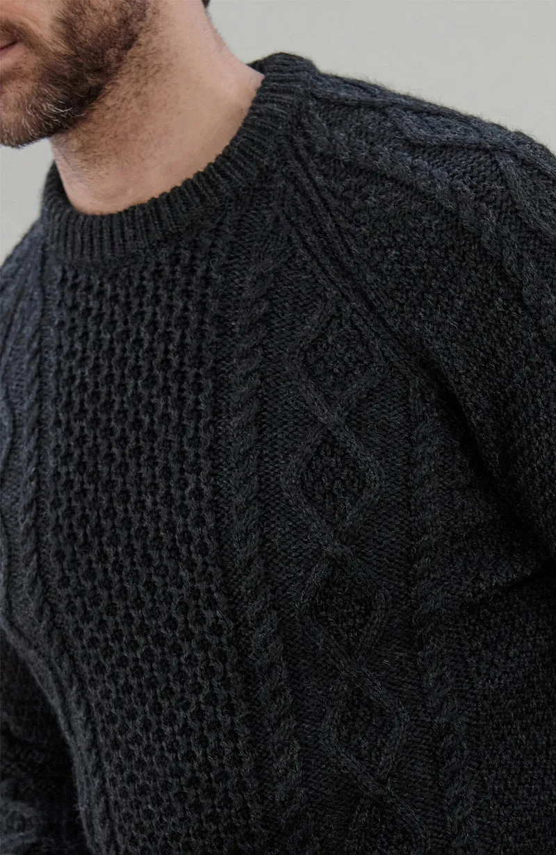 Mens Chunky Merino Wool Fisherman's Jumper