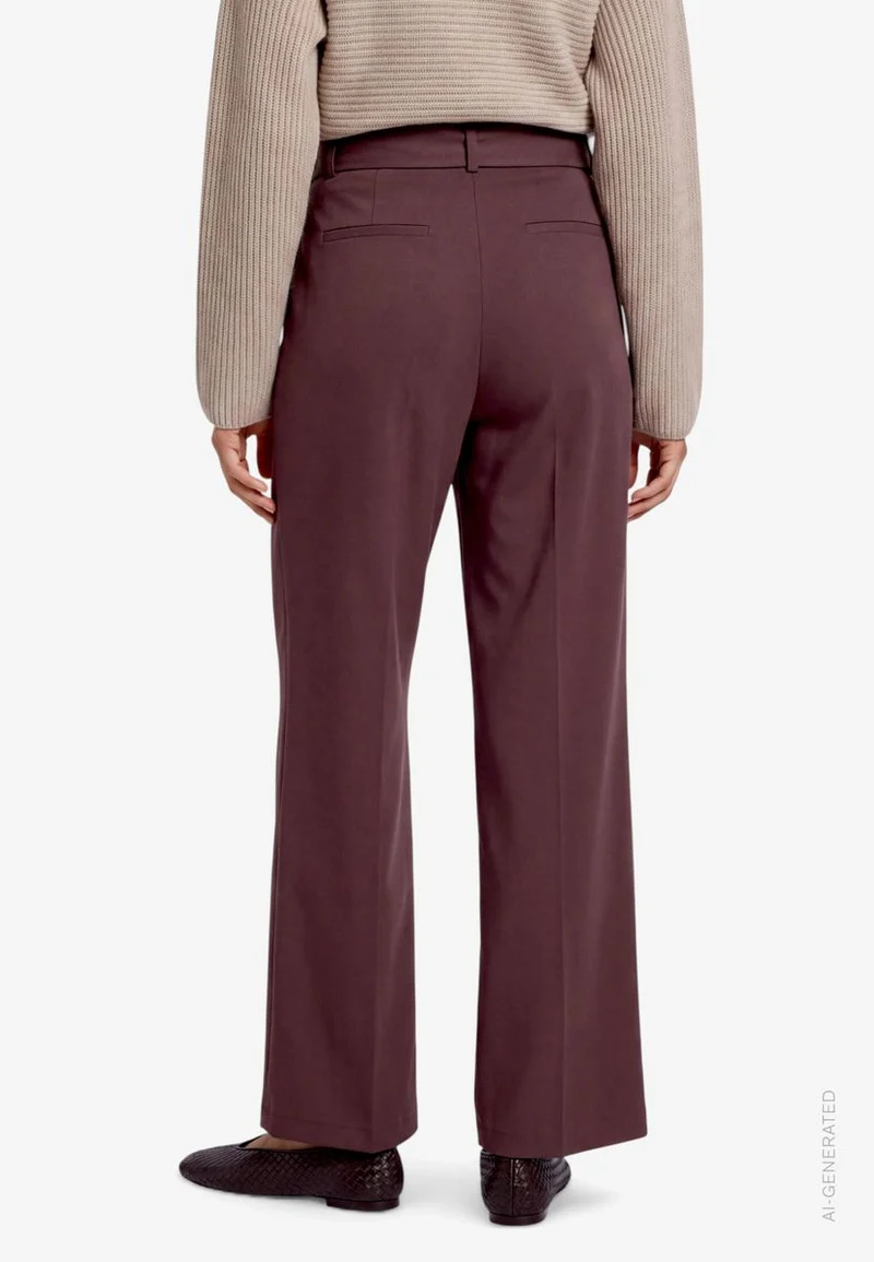 Damen Stoffhose mit Gürtel