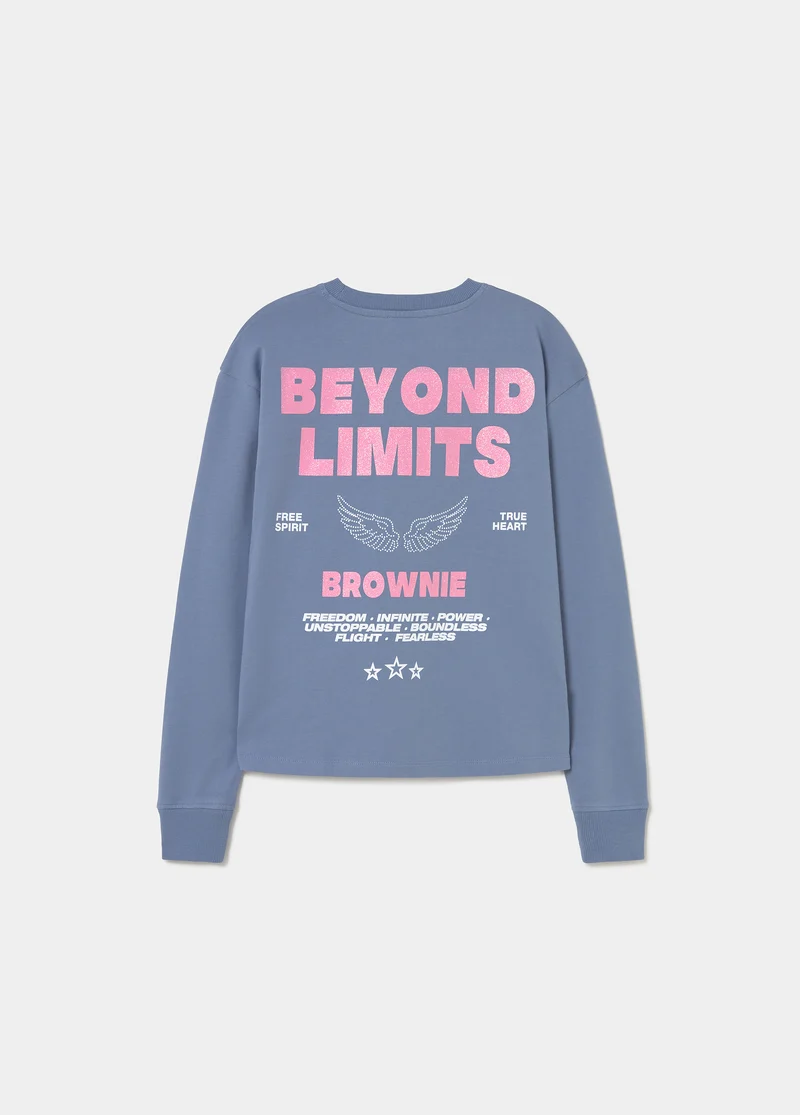 Star print sweatshirt