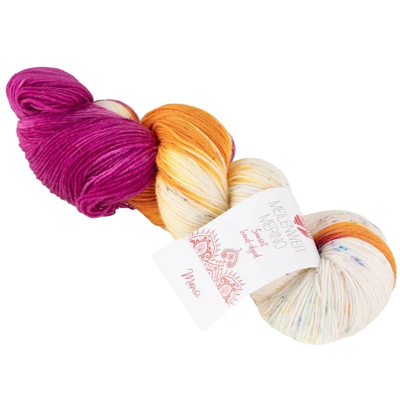 MW 100 MERINO HAND-DYED SUNSET